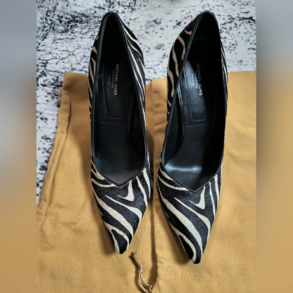 $695 NIB Michael Kors Collection Muse Runway Pumps Women's Size IT 39 US 9 - Picture 7 of 10